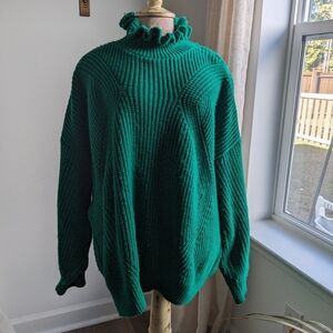 Topshop Green Christmas Sweater